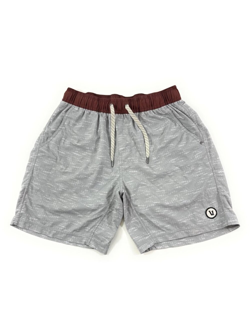 Vuori Mens Kore Shorts 7” Size Medium Lined Elastic Waist Performance Stretch